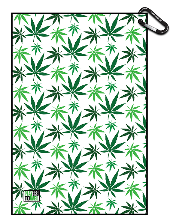 420 Uncle Louie's Weed Pattern Golf Towel